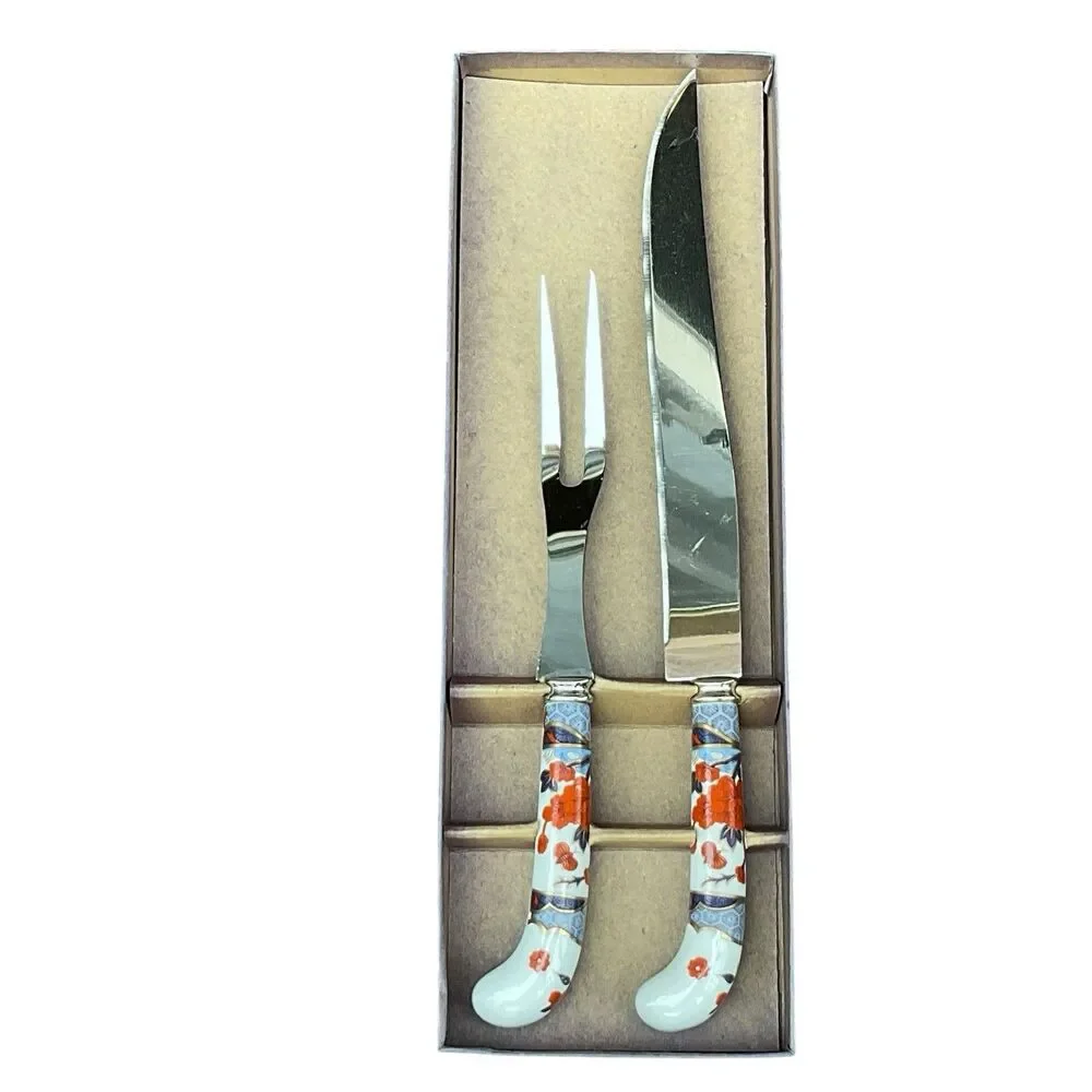 House Of Prill MANDARIN Carving Set Knife Fork NEW Old Stock Sheffield England